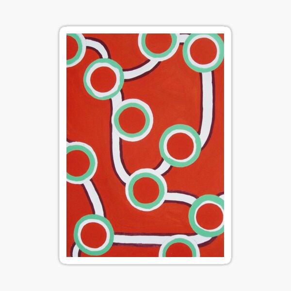 Criss-cross Sticker