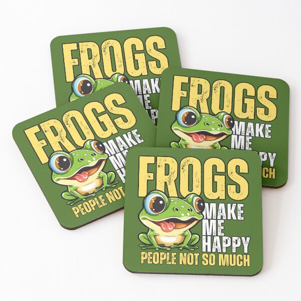 Item preview, Frogs make me happy. People not so much. designed and sold by Gilby-Designs.