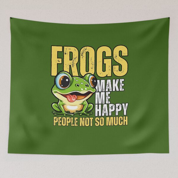 Item preview, Frogs make me happy. People not so much. designed and sold by Gilby-Designs.