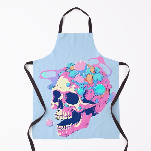 Item preview, Colorful Bubblegum Skull Lollipop Pink and Blue Sweets Juicy Spooky Halloween designed and sold by BubbleBone.