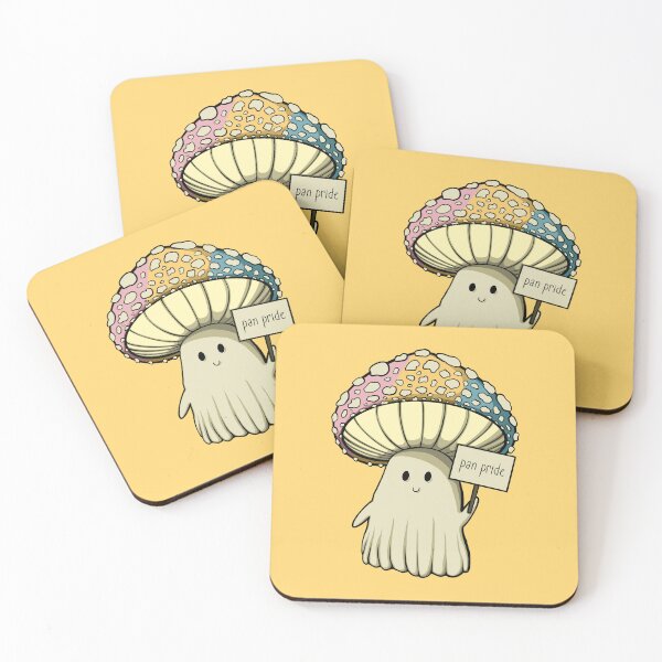Item preview, Pan Pride Pansexual LGBT Mushroom Ghost designed and sold by seeliecastle.