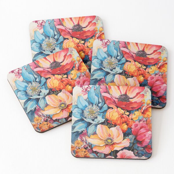 Item preview, Abstract floral outbreaks designed and sold by TheFrenchVegan.
