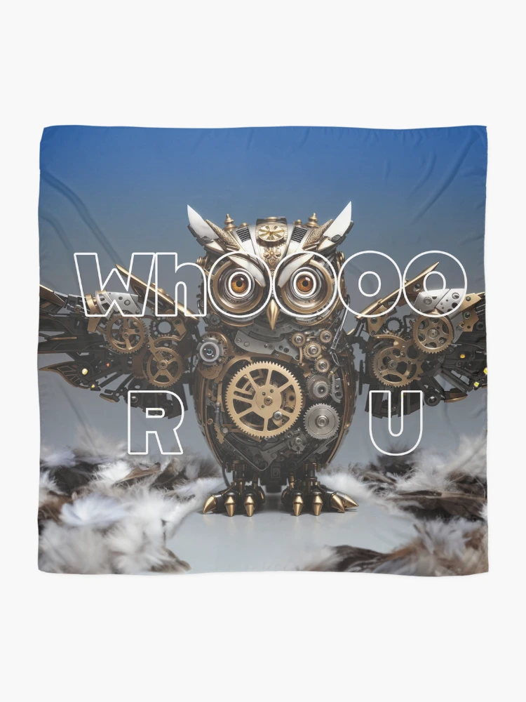Thumbnail 2 of 3, Scarf, Who RU designed and sold by Glenburn Graphics.