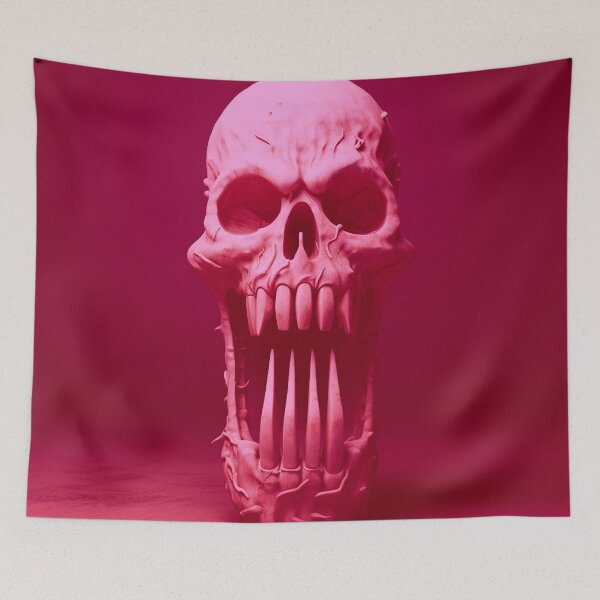 Item preview, Pink skull, pink artwork designed and sold by silent-violin.