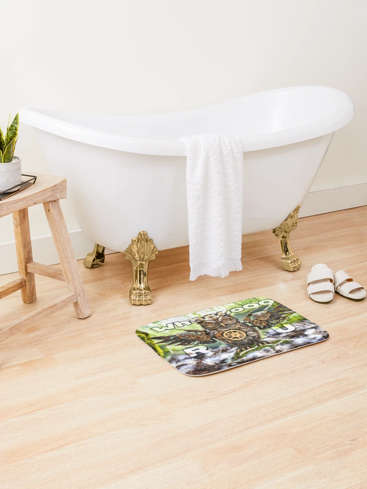 Thumbnail 2 of 6, Bath Mat, Who RU designed and sold by Glenburn Graphics.