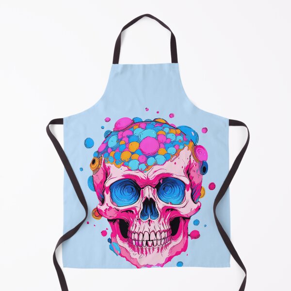 Item preview, Colorful Bubblegum Skull Lollipop Pink and Blue Sweets Juicy Spooky Halloween designed and sold by BubbleBone.