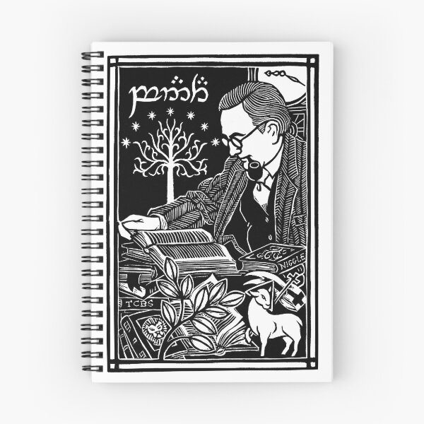 Item preview, J.R.R. Lectura de Tolkien - Linograbado designed and sold by NedBustard.