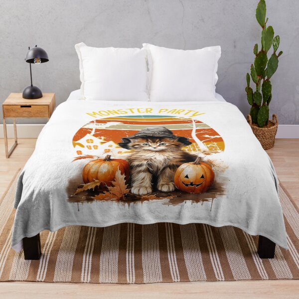 Item preview, Monster party cute Halloween cat designed and sold by CleanDecor.