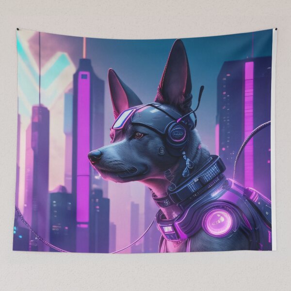 Item preview, Cyberpunk hacker dogs designed and sold by ErrorRoom.