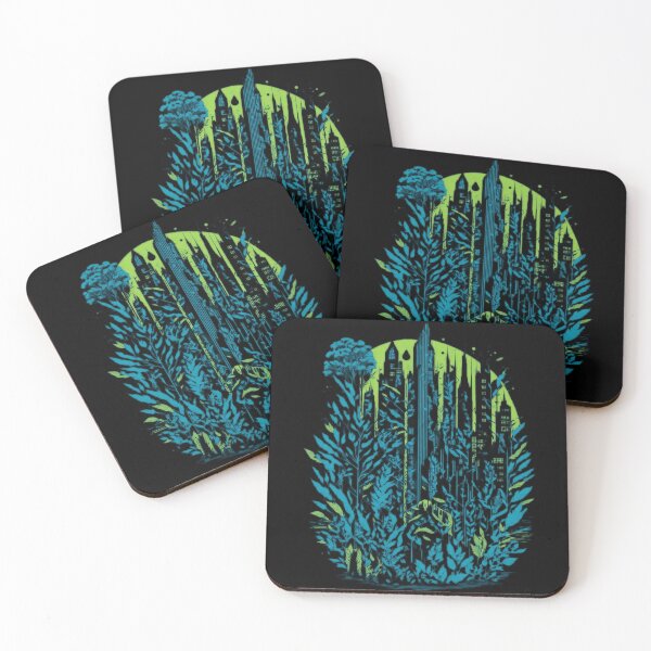 Item preview, City and Nature Fusion: Striking T-Shirt Design with Geometric Patterns designed and sold by mrabdennour.