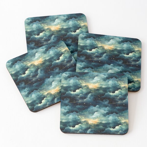 Item preview, Watercolor Night Sky Pattern designed and sold by reddawn1004.