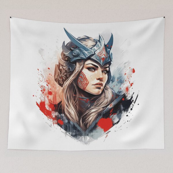 Item preview, Viking Woman Portrait - AI-Created Art T-Shirt designed and sold by AIPICCRAFT.