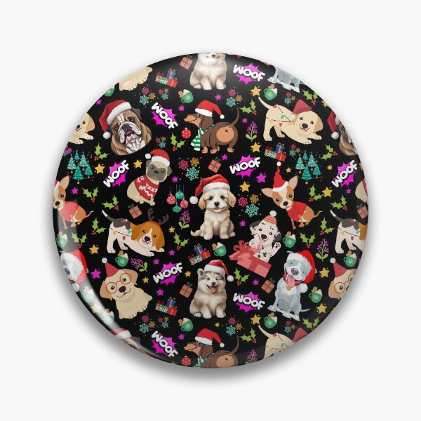 Item preview, Christmas Dog Pattern With Cute Pups designed and sold by Wolfheartart.