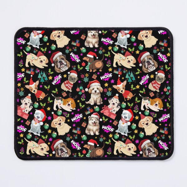 Item preview, Christmas Dog Pattern With Cute Pups designed and sold by Wolfheartart.