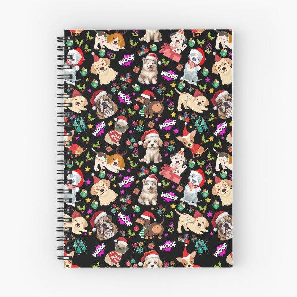 Item preview, Christmas Dog Pattern With Cute Pups designed and sold by Wolfheartart.