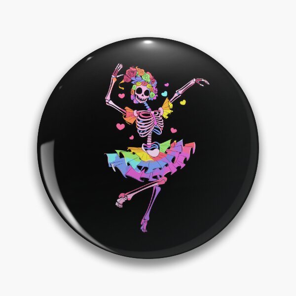 Item preview, Dancing Skeleton Rainbow Ballerina designed and sold by PiggyBoxer.
