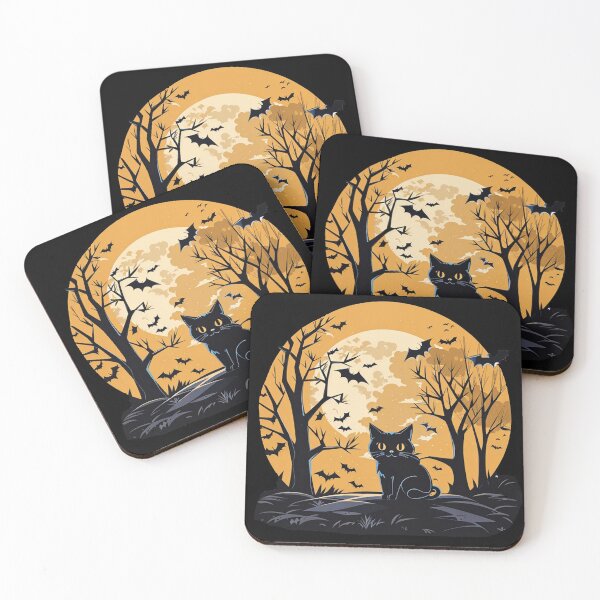 Item preview, Cat In The moon Background designed and sold by TrendyPalette.