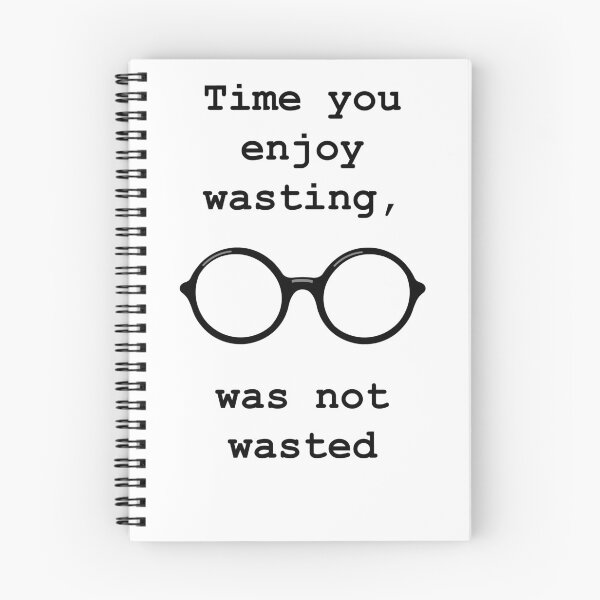 Item preview, John Lennon quote - Time not wasted designed and sold by GetItGiftIt.
