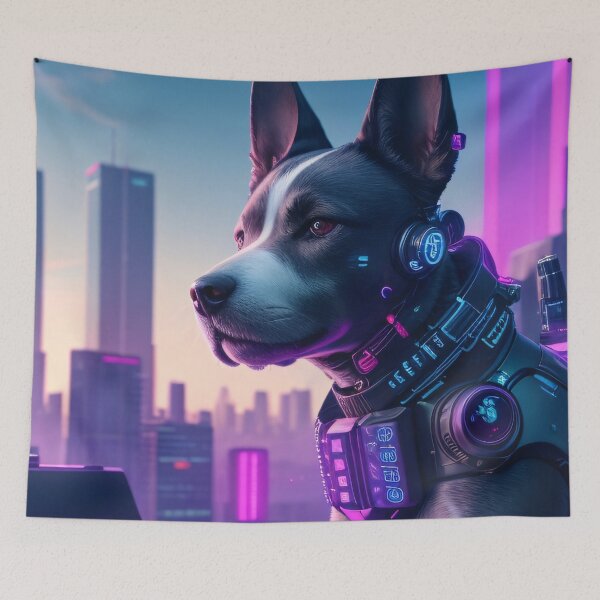 Item preview, Cyberpunk hacker dogs #2 designed and sold by ErrorRoom.