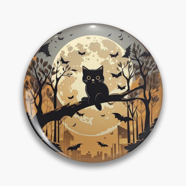 Item preview, Cat In The moon Background designed and sold by TrendyPalette.