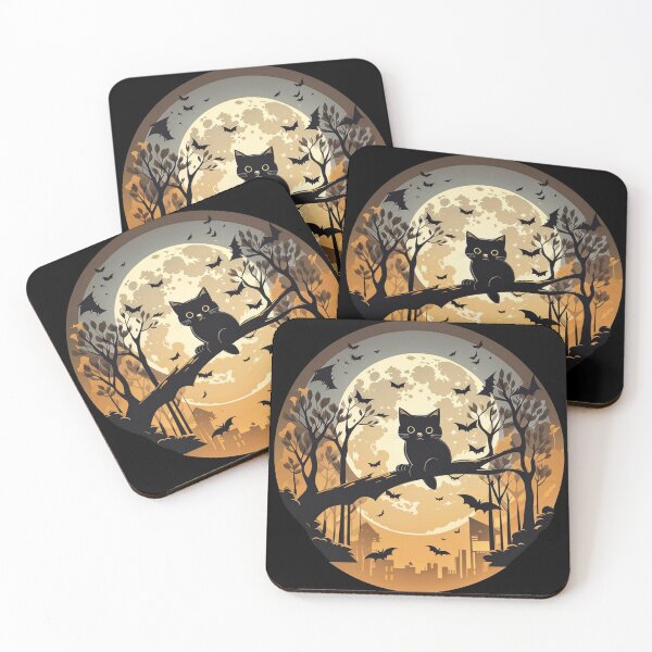 Item preview, Cat In The moon Background designed and sold by TrendyPalette.