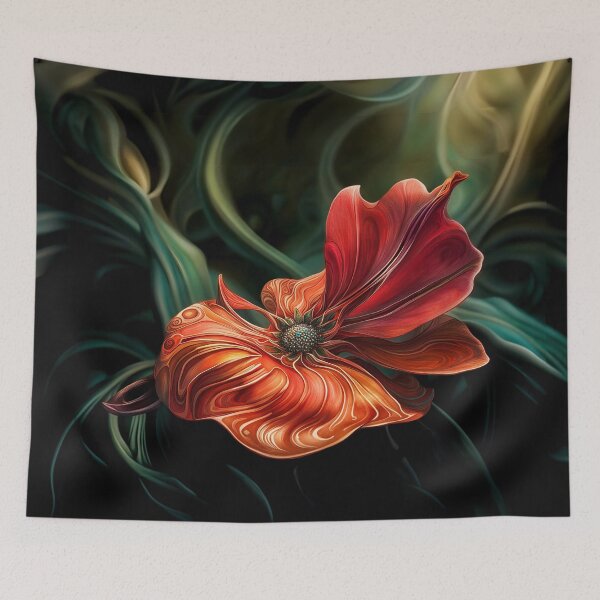 Item preview, Exceptional red flower in a modern style designed and sold by gelibolu.