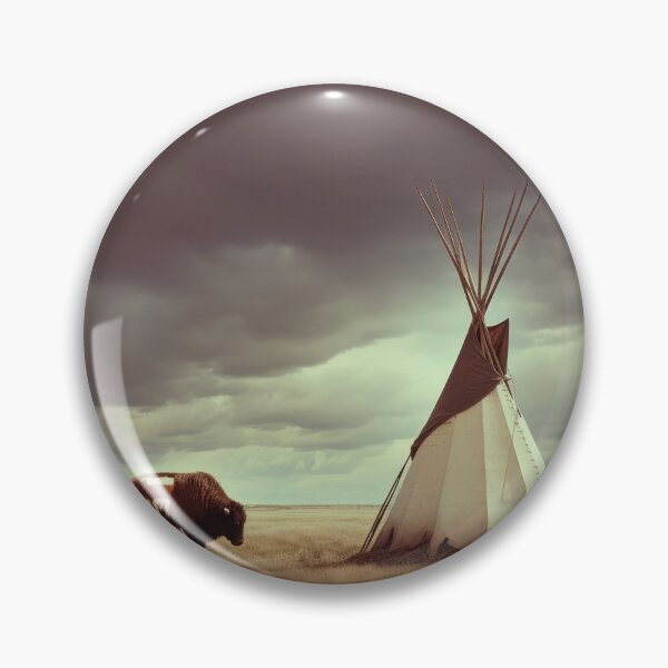 Item preview, Martian Buffalo w Tribal Blanket at Tipi designed and sold by Peter LOPEZ.