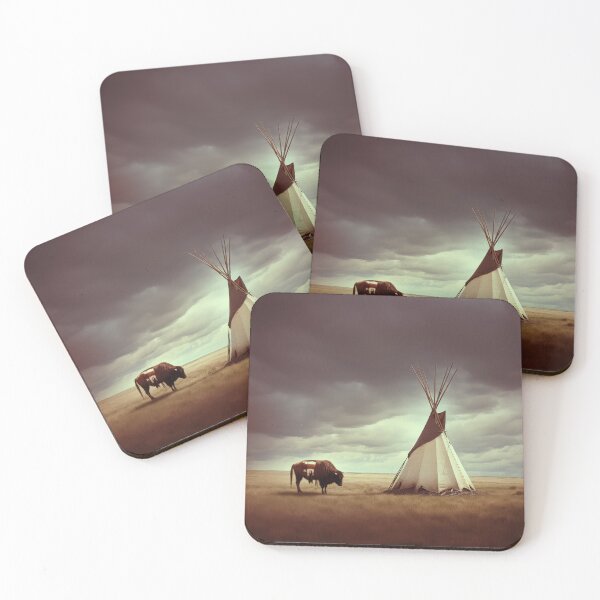 Item preview, Martian Buffalo w Tribal Blanket at Tipi designed and sold by Peter LOPEZ.