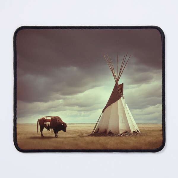 Item preview, Martian Buffalo w Tribal Blanket at Tipi designed and sold by Peter LOPEZ.