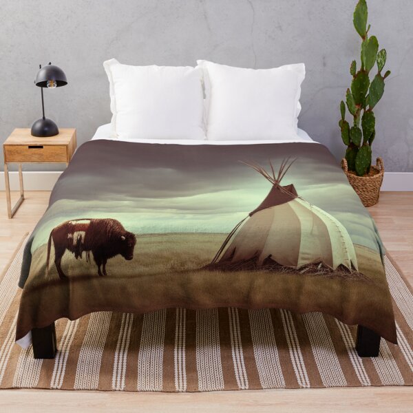 Item preview, Martian Buffalo w Tribal Blanket at Tipi designed and sold by Peter LOPEZ.