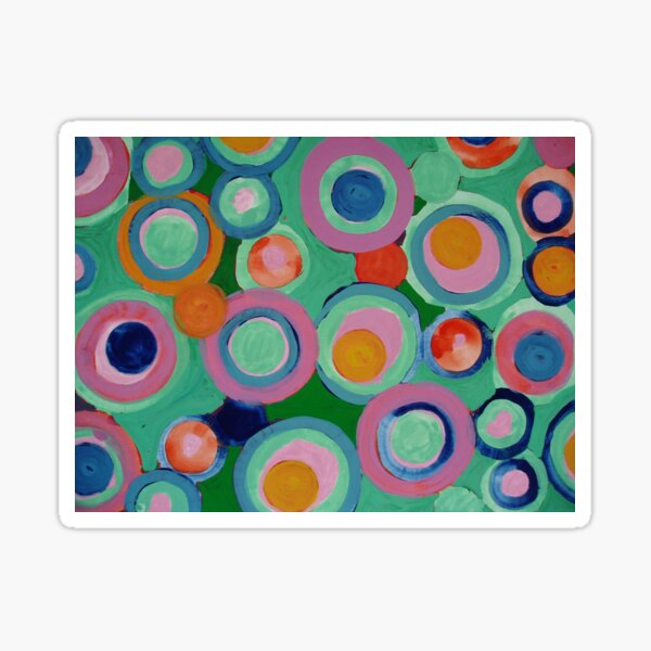 I'm seeing circles Sticker