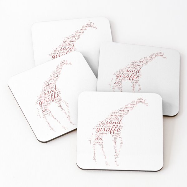 Item preview, Cute minimalist giraffe created from words designed and sold by Created by Aia.
