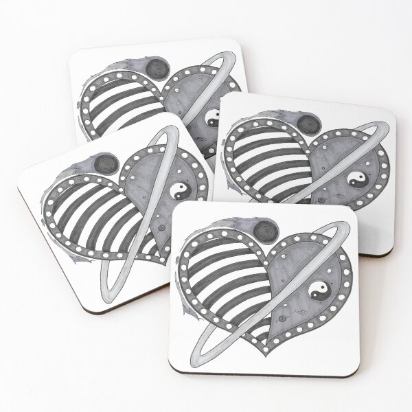 Item preview, Corazones Naipes Traje Diseño De Patrón Yinyang designed and sold by Harold-Inks.
