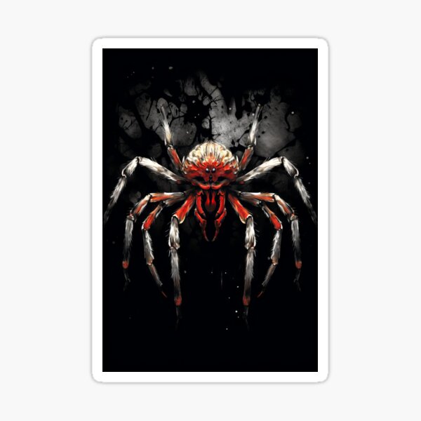 Item preview, Big Tarantula on black background designed and sold by Piotrek0001.