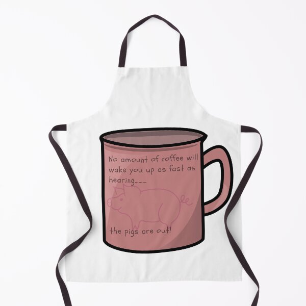 Item preview, No amount of coffee will wake you up like….pigs! designed and sold by scleverfarm.