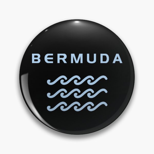 Item preview, Bermuda Triple Ocean Waves Dark Color designed and sold by TinyStarAmerica.