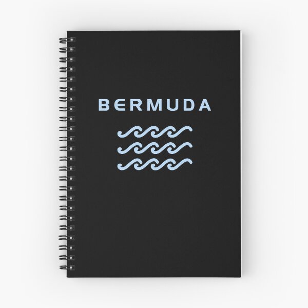 Item preview, Bermuda Triple Ocean Waves Dark Color designed and sold by TinyStarAmerica.