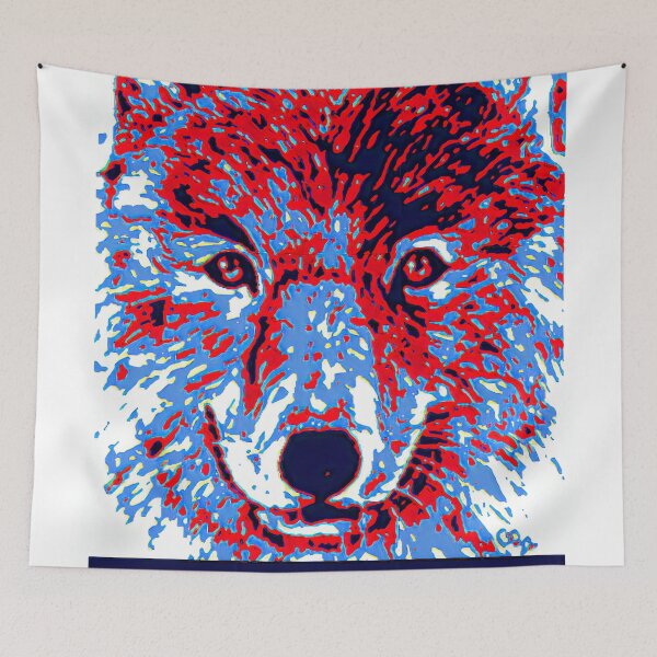 Item preview, Wolf Abstract Art Focus designed and sold by gleefulme.