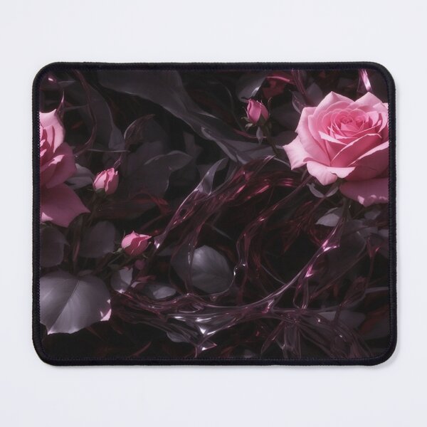 Item preview, Shadowy Elegance: Pink Rose with an Enigmatic Aura designed and sold by mrabdennour.