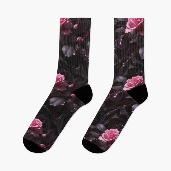 Item preview, Shadowy Elegance: Pink Rose with an Enigmatic Aura designed and sold by mrabdennour.