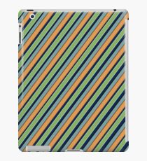 Oblique multi-colored stripes iPad Case/Skin