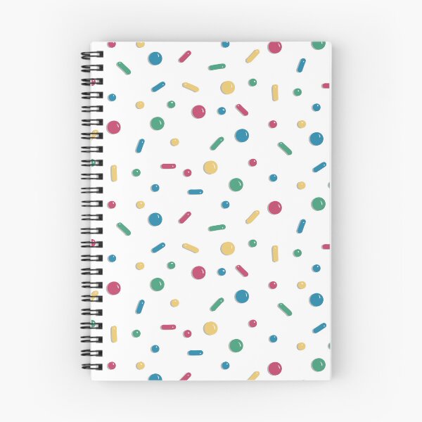 Item preview, White Ice Cream Pattern with Colored Sprinkles designed and sold by sofibelen.