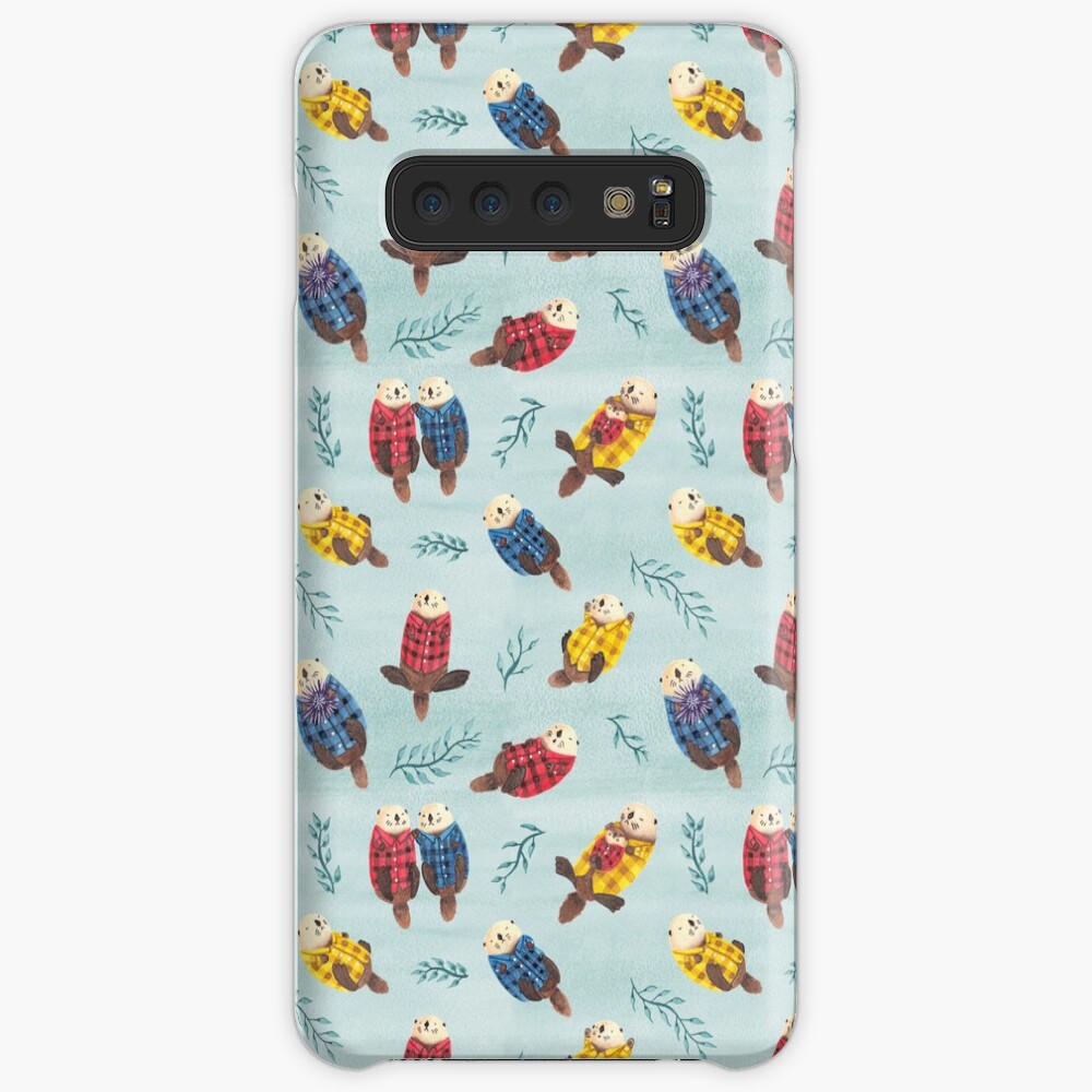 Sea Otters Wearing Plaid Case & Skin for Samsung Galaxy