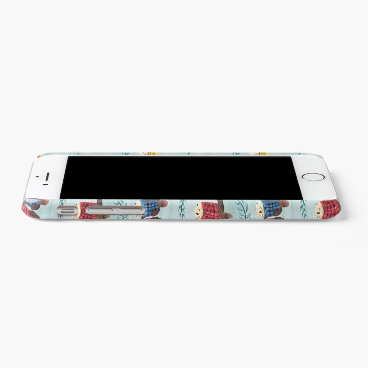 Alternate view of Sea Otters Wearing Plaid iPhone Case & Cover