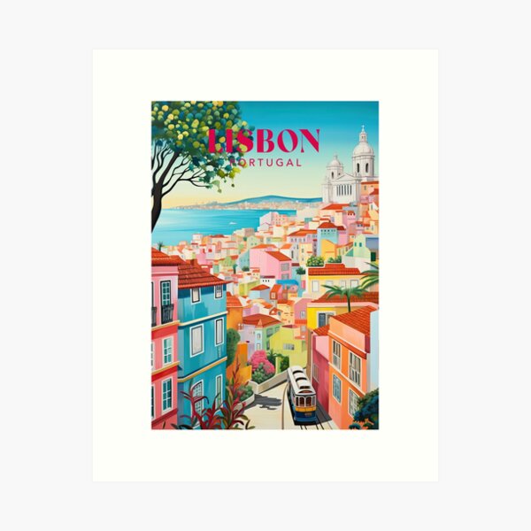 Artikel-Vorschau von Lissabon Reisedruck, designt und verkauft von ArtVueStudio.
