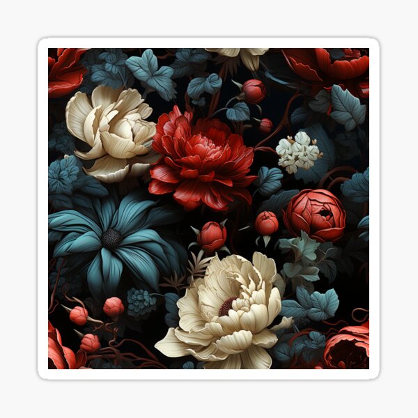 Item preview, Gothic Flower Pattern designed and sold by reddawn1004.