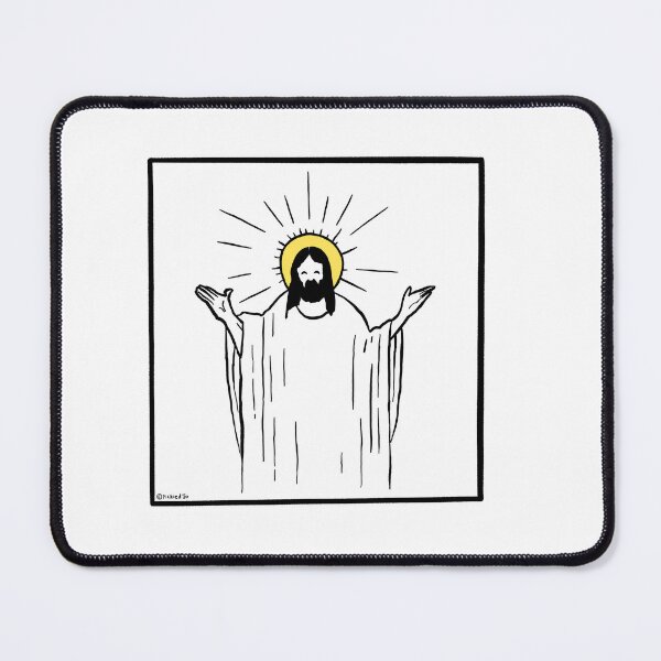 Item preview, Jesus with arms out Doodle designed and sold by PickledjoArt.