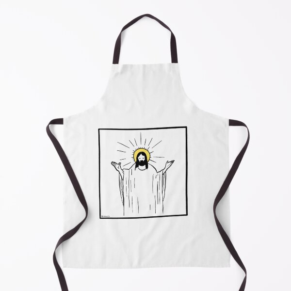 Item preview, Jesus with arms out Doodle designed and sold by PickledjoArt.