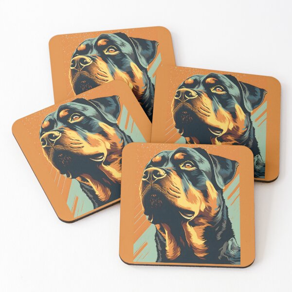 Item preview, Rottweiler Dog Pop Art  designed and sold by ArtMeetsPizza.