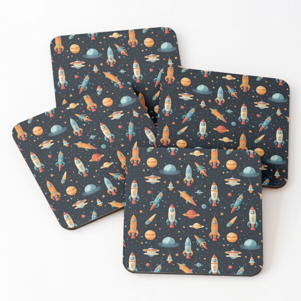 Item preview, Rocket ship Pattern designed and sold by Logic72.